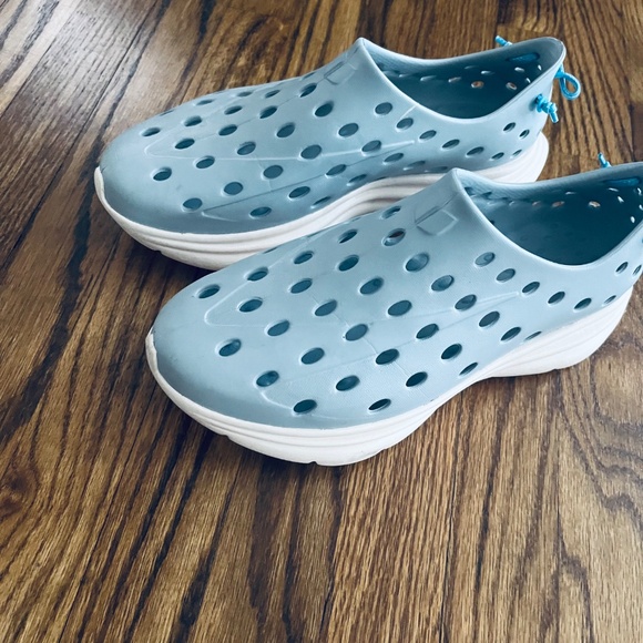 Kane Revive Shoes Sky Blue Active Recovery Vented Rubber Slip M 10 W 12 - Picture 4 of 6